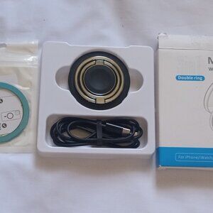 3 in 1 Double Ring Magnetic Wireless Charger For iPhone/iWatch/AirPods NEW